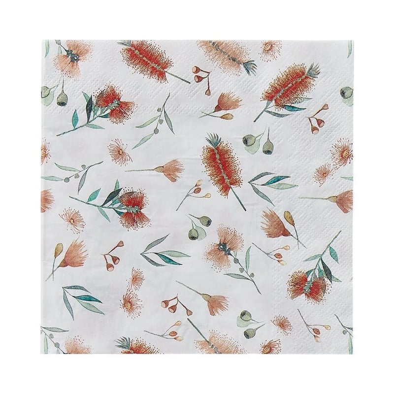Festive Botanical Paper Napkins Pack of 20