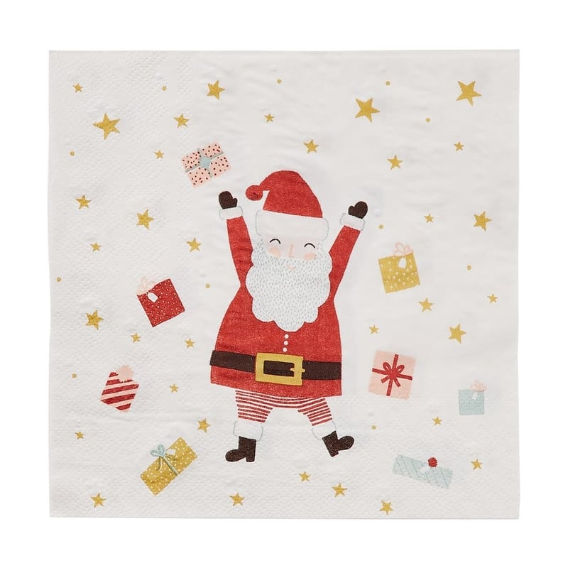 Festive Santa Paper Napkins Pack of 20