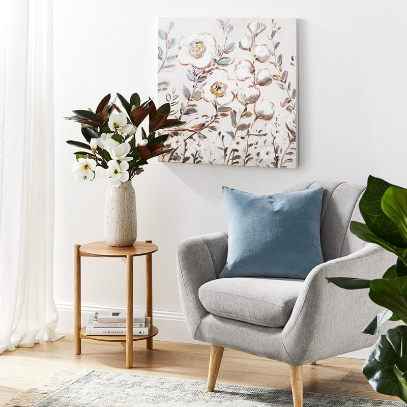 Bombay Velvet Cushion Blue Mist 