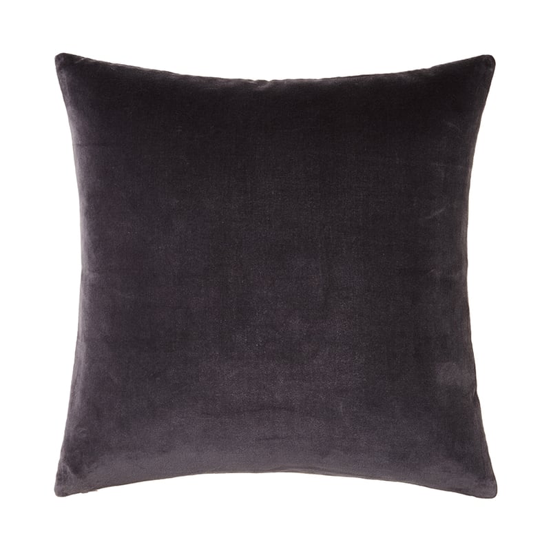 Bombay Velvet Cushion Coal 