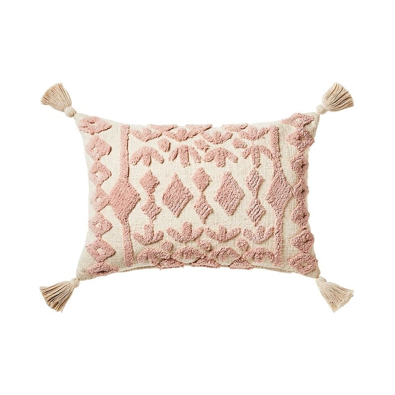 Red Earth Blush Tufted Cushion 