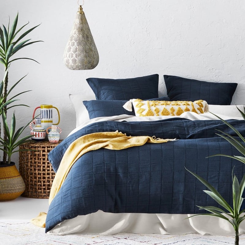 Red Earth Mustard Tufted Cushion 