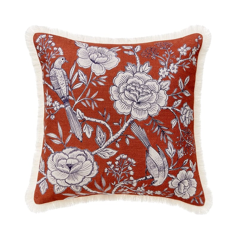 Peony Garden Rust Cushion 
