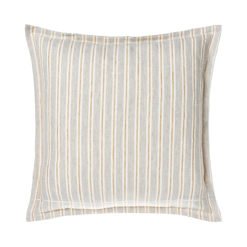 Capri Mustard Stripe Cushion 