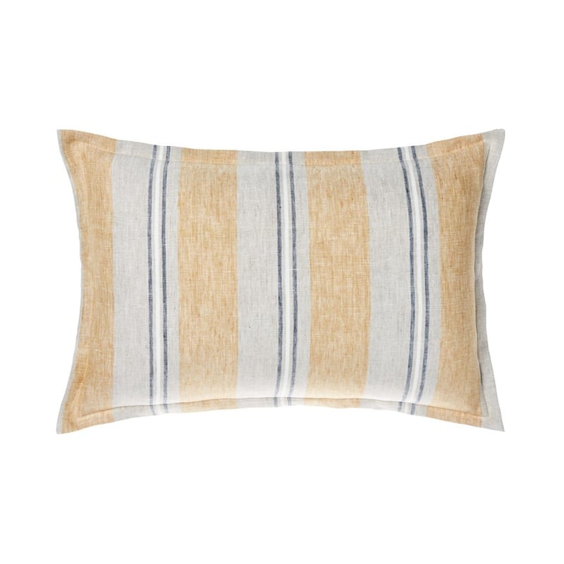 Capri Mustard Stripe Long Cushion 