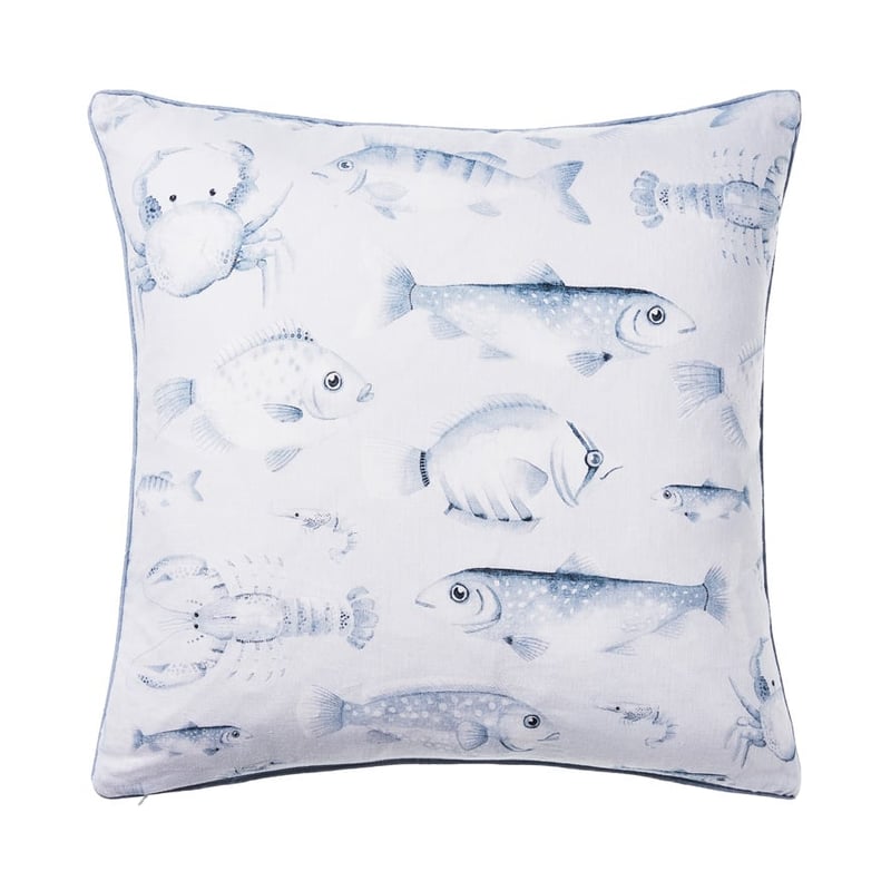 Deep Sea School Of Fish Cushion