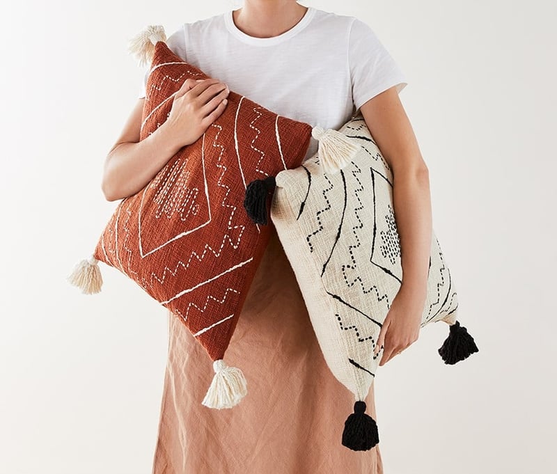 Zuma Natural & Black Cushion  
