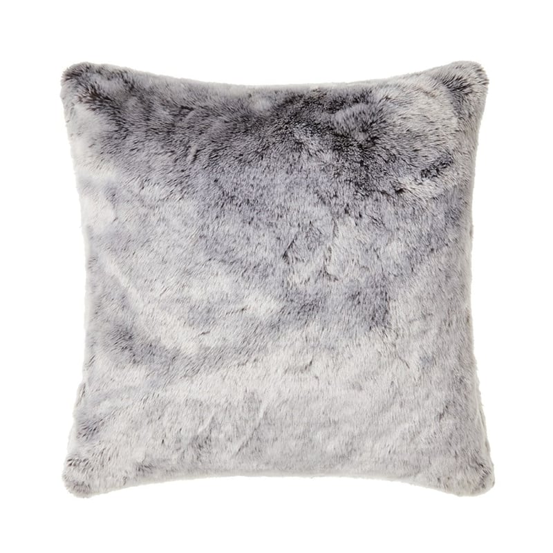 Montana Grey Wolf Fur Cushion