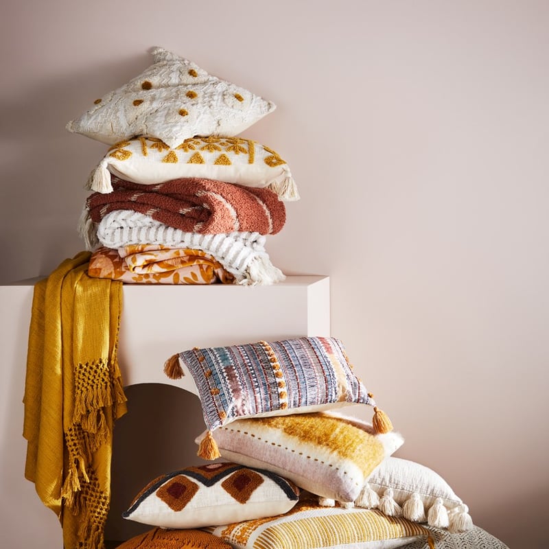 Mara Natural & Mustard Cushion