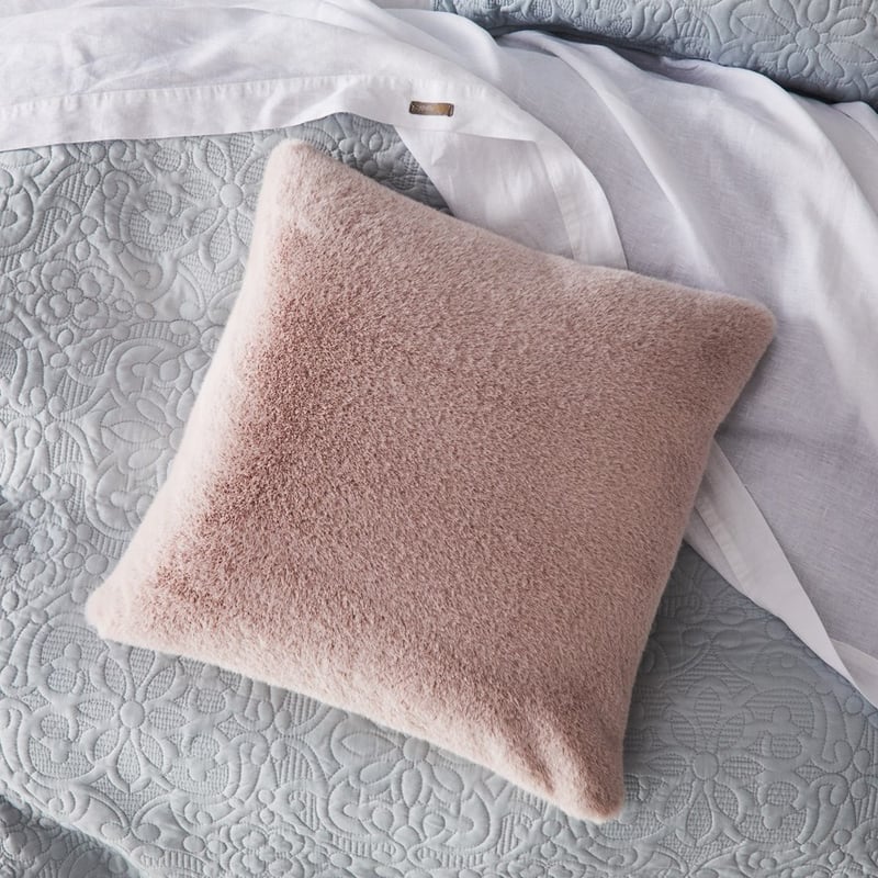 Astoria Dusty Pink Fur Cushion