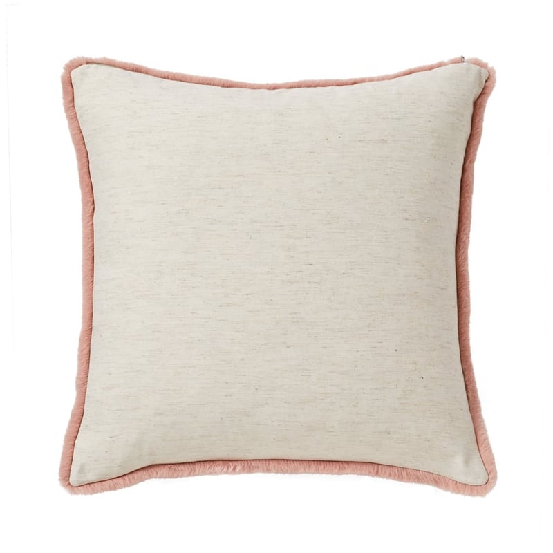 Astoria Rose Pink Fur Cushion