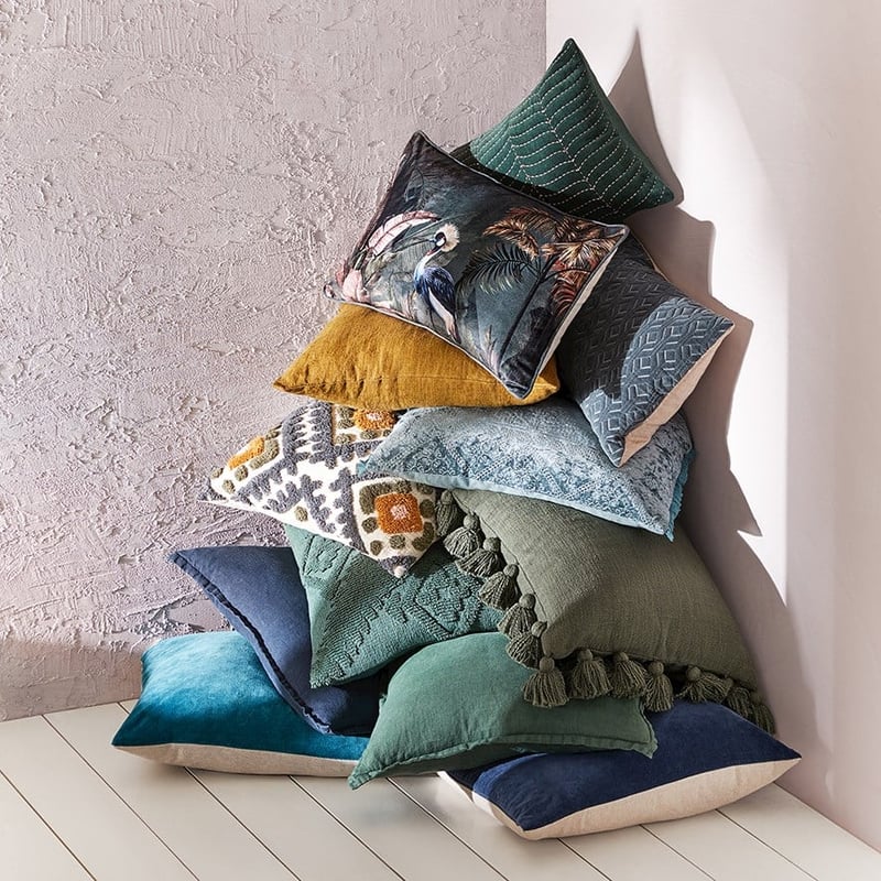Gibson Tufted Blue Cushion