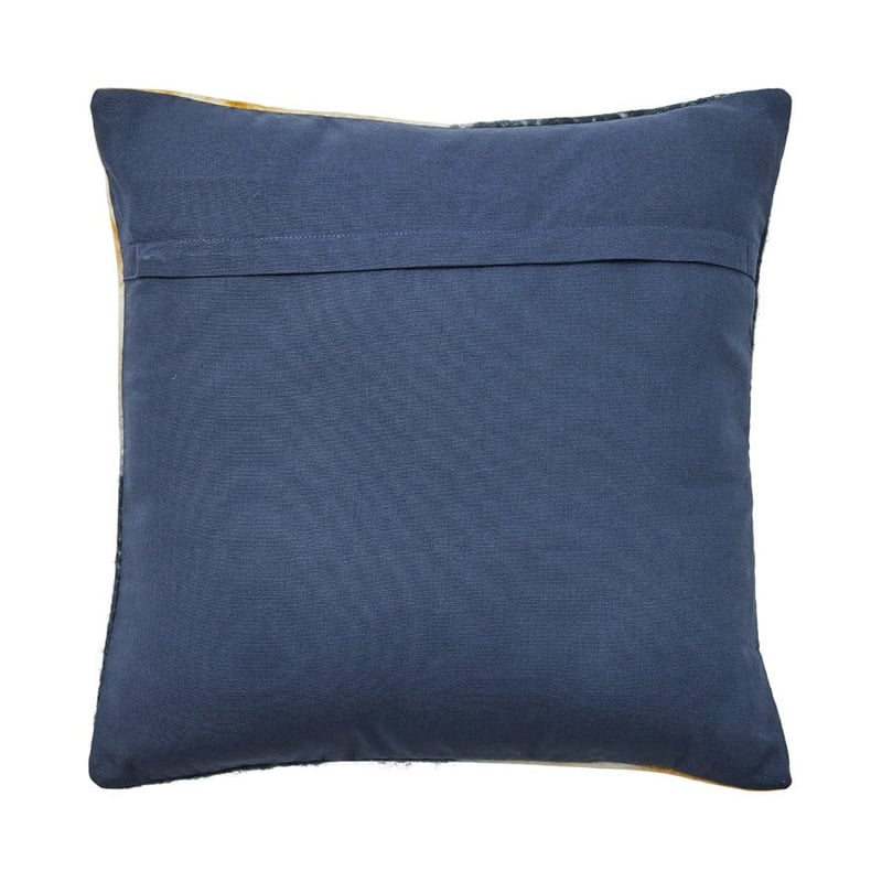 Avery Mustard & Navy Cushion