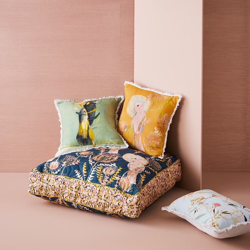 Dana Kinter Galah On Sunset Cushion 