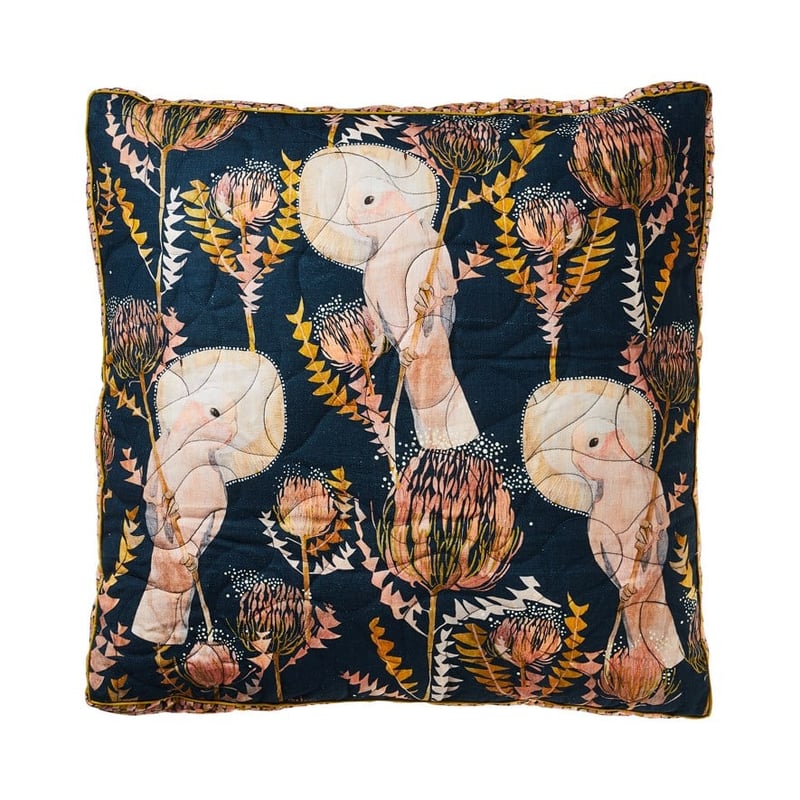 Dana Kinter Midnight Gallah Floor Cushion 