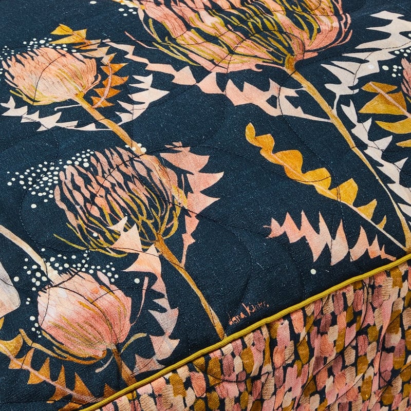 Dana Kinter Midnight Gallah Floor Cushion 