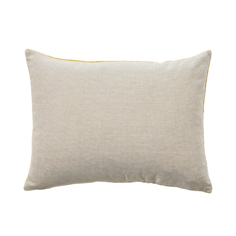 Bombay Quilted Mustard Velvet Cushion