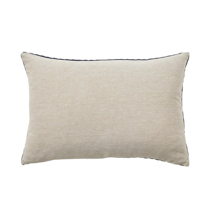 Bombay Quilted Navy Velvet Cushion