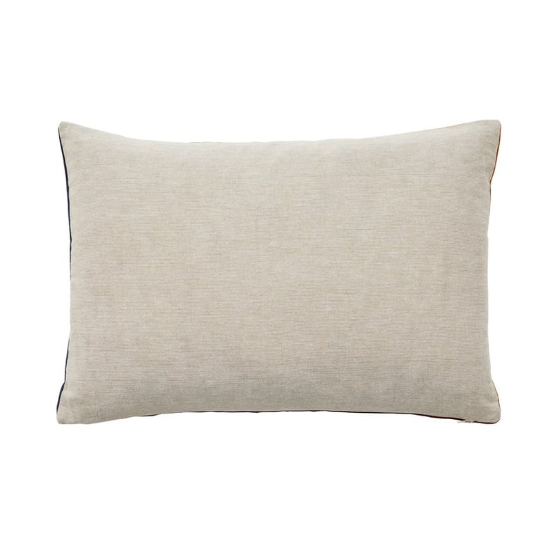 Bombay Splice Velvet Amber, Rust & Navy Cushion 
