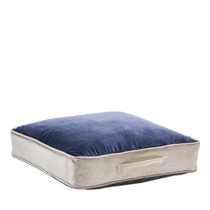 Bombay Navy & Sage Velvet Floor Cushion