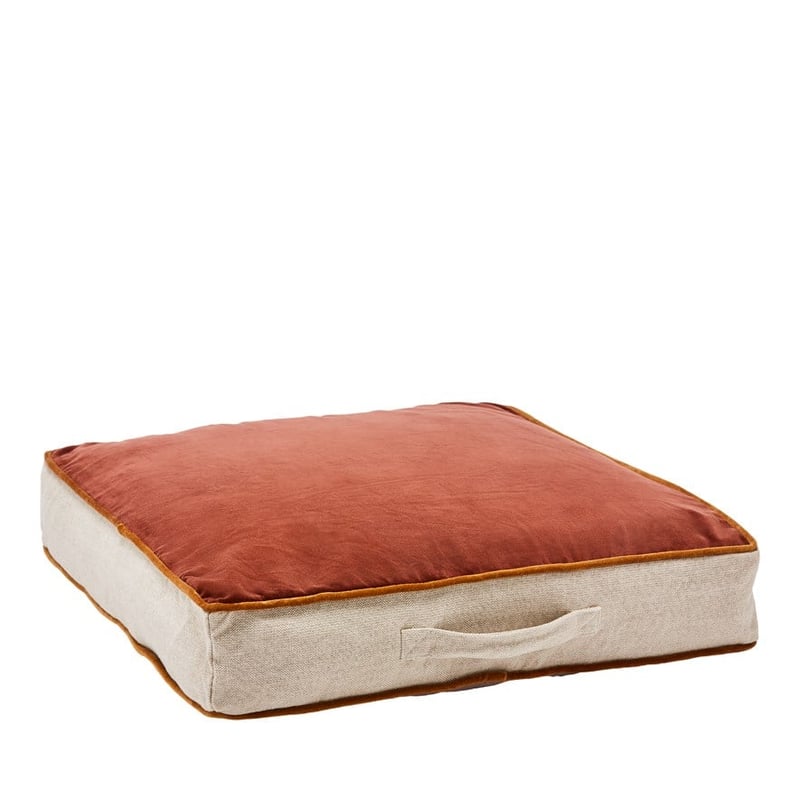 Bombay Rust & Misty Pink Velvet Floor Cushion