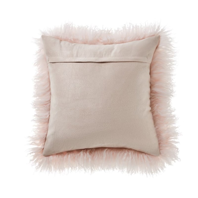 Mongolian Blush Sheepskin Cushion 