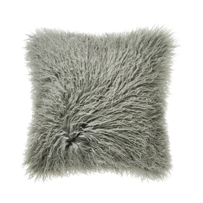 Mongolian Sage Sheepskin Cushion 