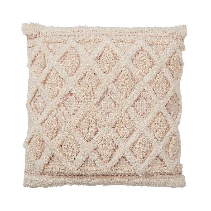 Bari Natural & Pink Cushion