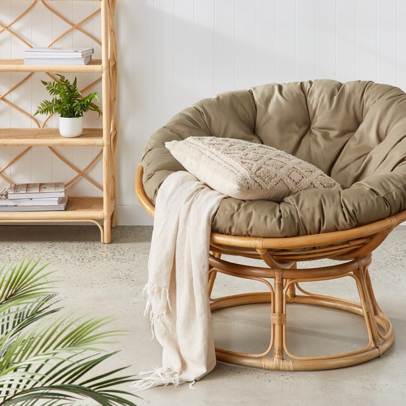 Bari Natural & Mustard Cushion