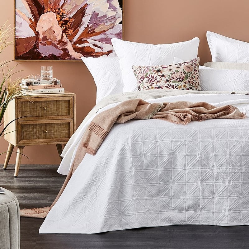 Native Bouquet Pink Linen Cushion 