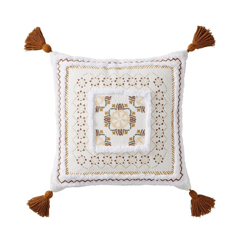 Moroccan Natural Tufted Square Cushion