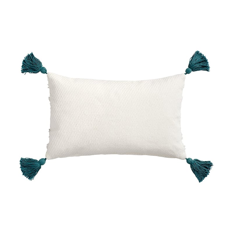 Moroccan Pink & Teal Tufted Long Cushion