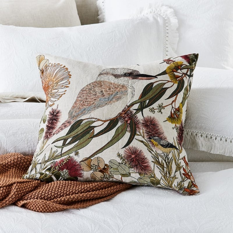 Errinundra Kookaburra Floral Cushion