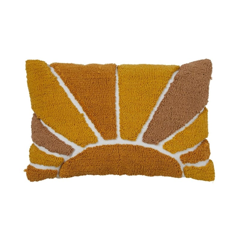 Ray of Sunshine Mustard & Bronze Cushion