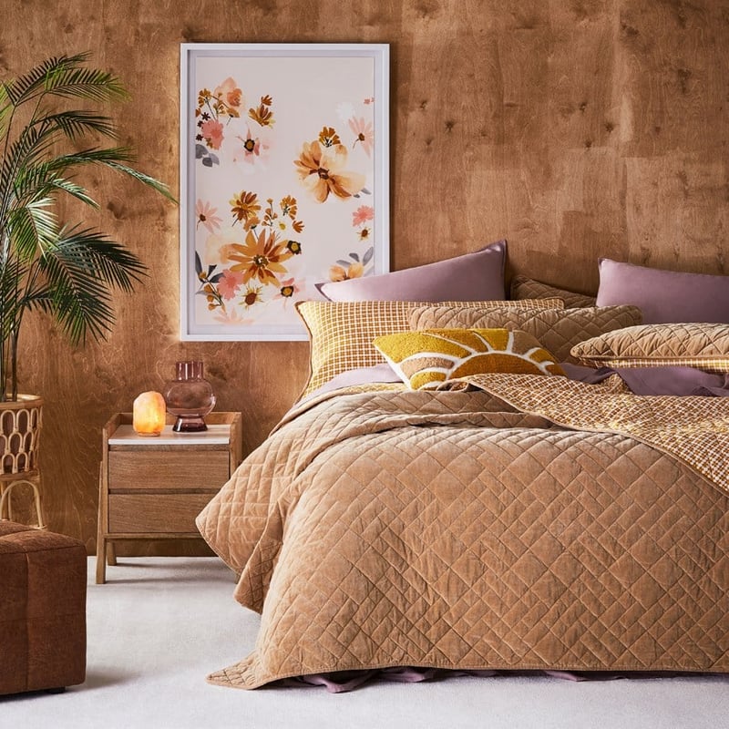 Ray of Sunshine Mustard & Bronze Cushion