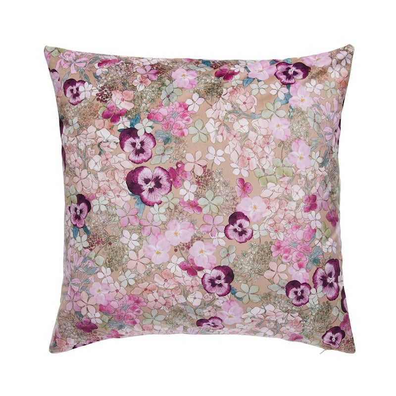 Anya Tobacco Floral Cushion