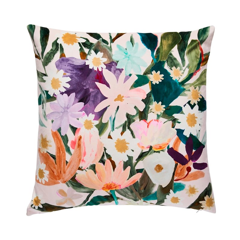 Soulful Hues Pink Floral Cushion