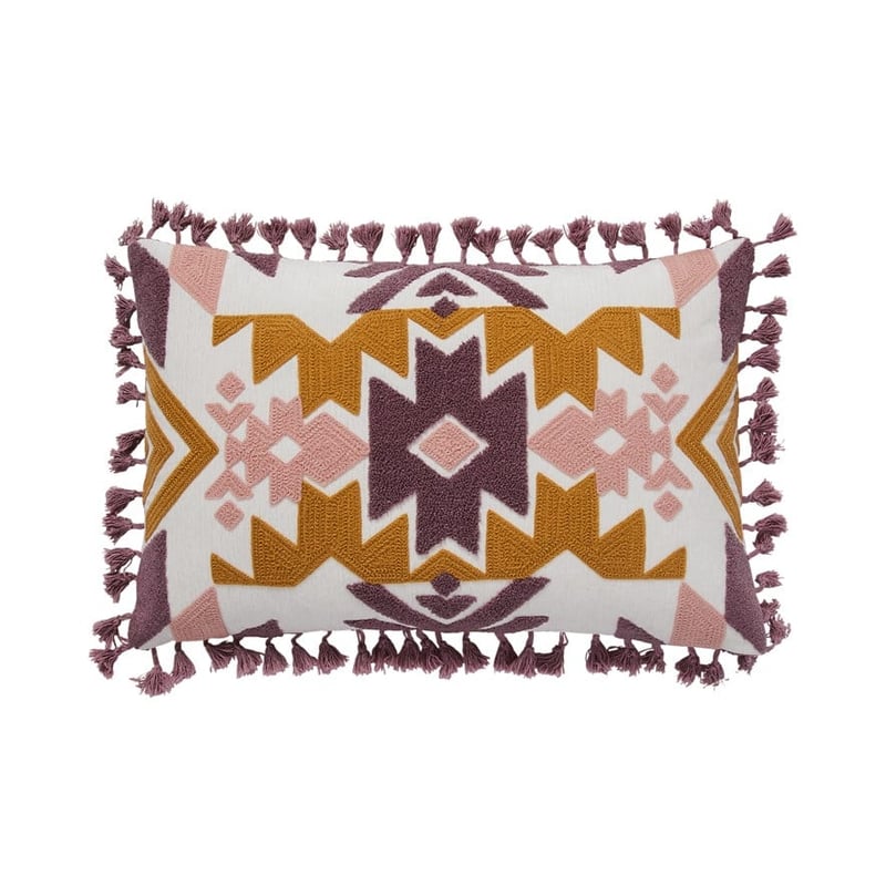 Assakina Pink & Mauve & Bronze Long Cushion 