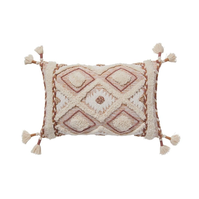 Lorca Natural & Pink Cushion