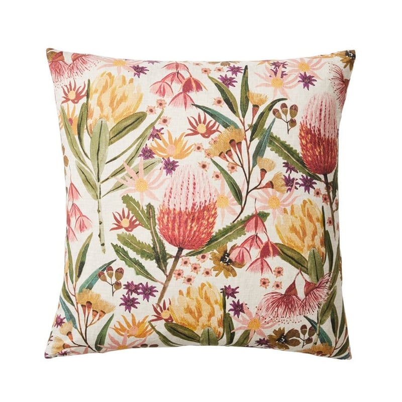 Banksia Linen Pink Cushion 