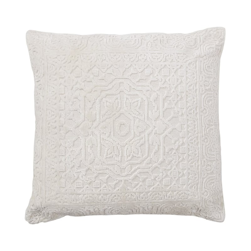 Valletta Velvet White Cushion