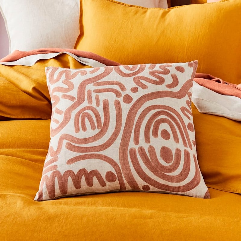 Navarre Earth Geo Linen Cushion 