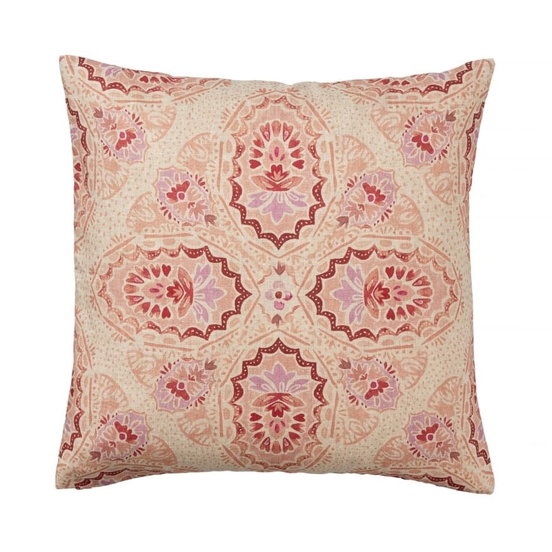 Barossa Pink & Natural Linen Cushion
