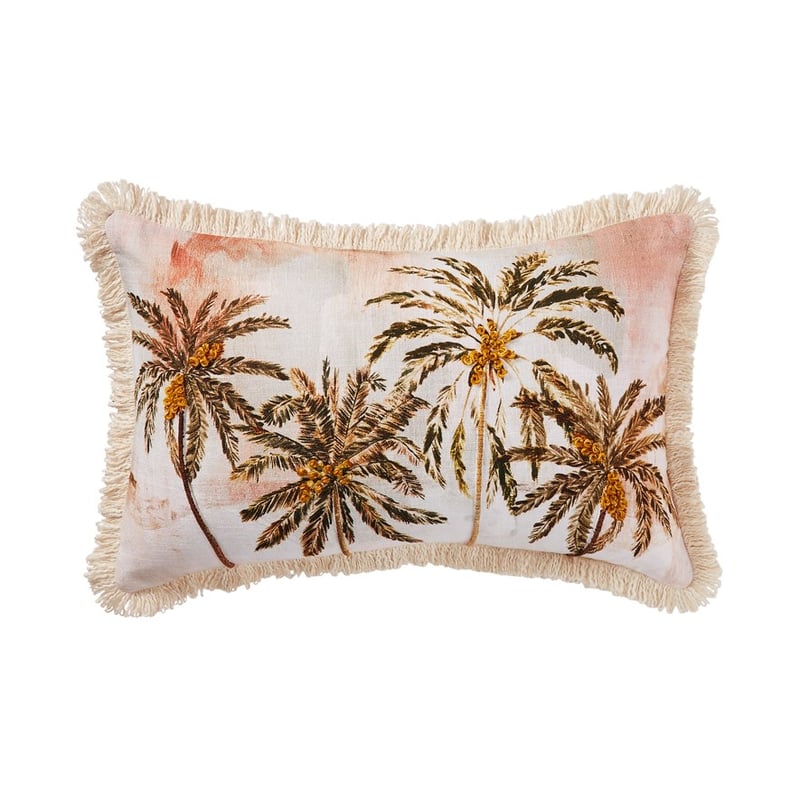 Summer Palm Natural Cushion