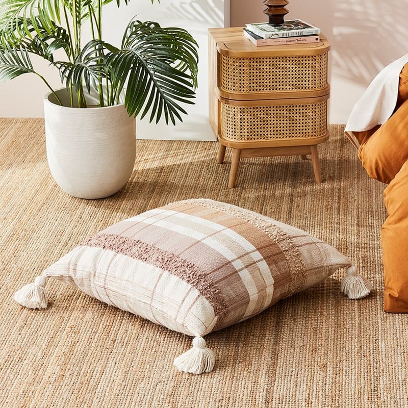 Delilah Natural Floor Cushion