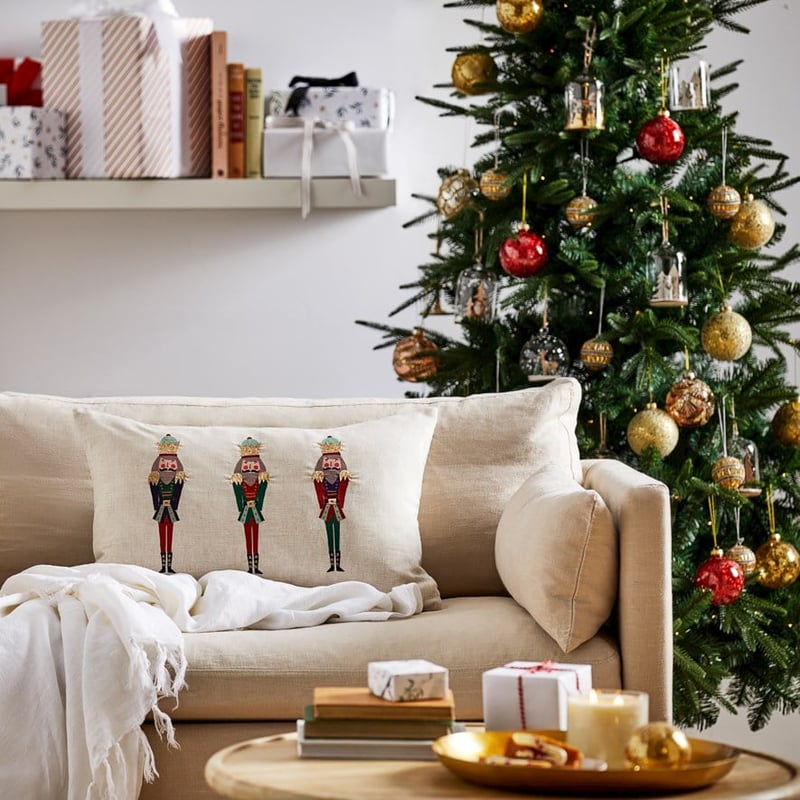 Festive Soldiers Linen Cushion 