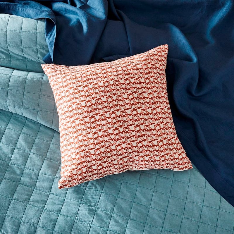 Perry Red Linen Cushion