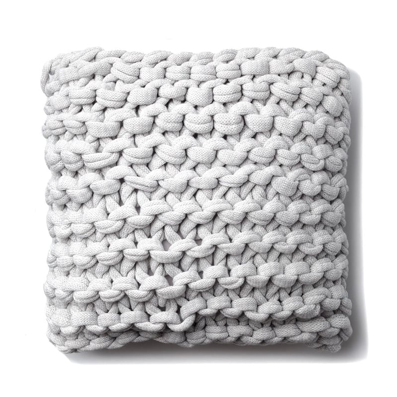 Chunky Knit Grey Marle Cushion