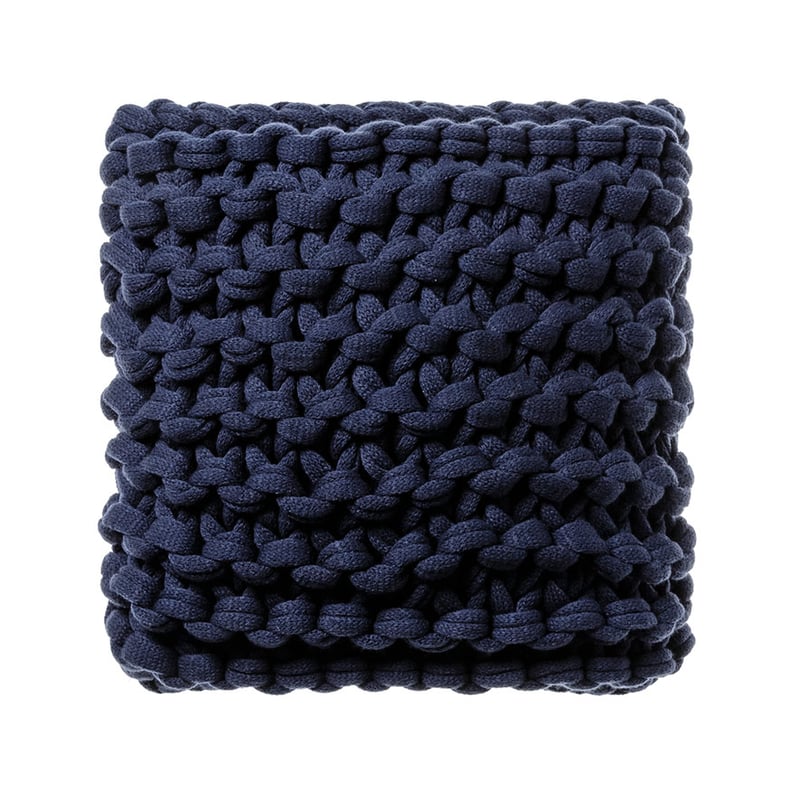 Chunky Knit Indigo Cushion