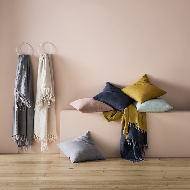 Malmo Mint Linen Cushion